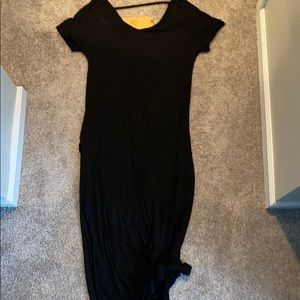 Black maxi dress